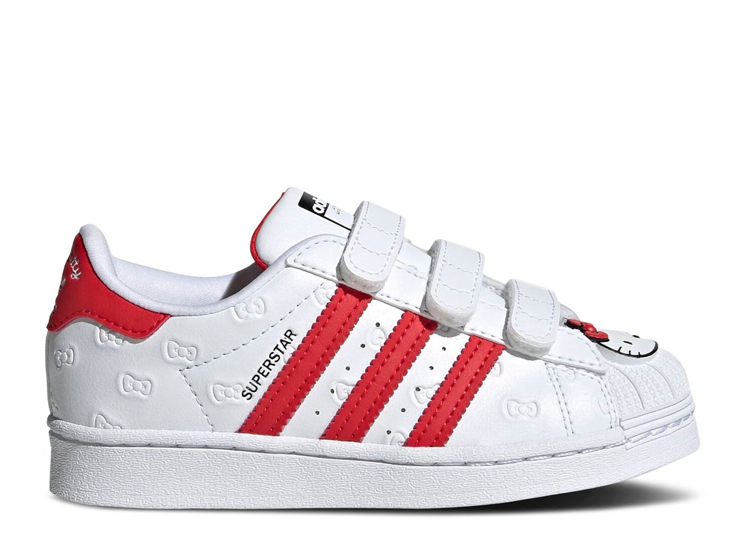 

Кроссовки adidas Hello Kitty X Superstar J 'Allover Debossed Bows', белый