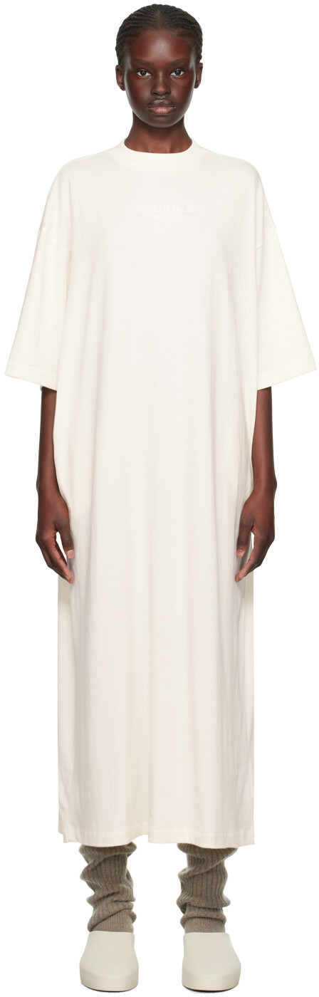 

Off-White Платье-миди с рукавами 3/4 Fear of God ESSENTIALS