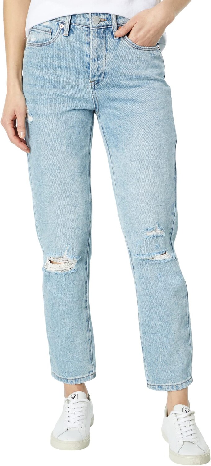 

Джинсы Blank NYC Lightwash Madison Crop High-Rise Five-Pocket Jeans with Rips in Got My Ways, цвет Got My Ways
