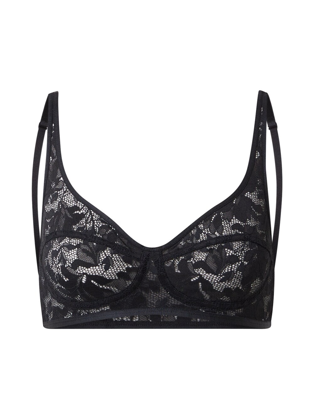 

Бюстгальтер без косточек hunkemöller x NA-KD Elle, черный