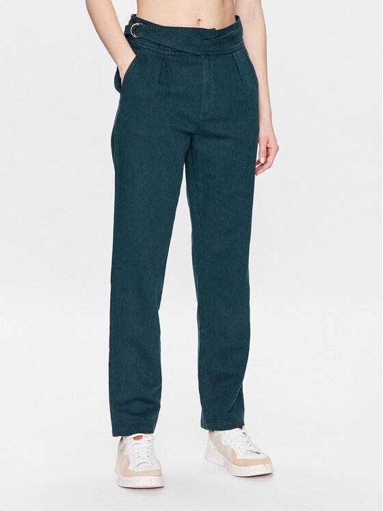 Тканевые брюки стандартного кроя Volcano, зеленый тканевые брюки стандартного кроя matinique зеленый