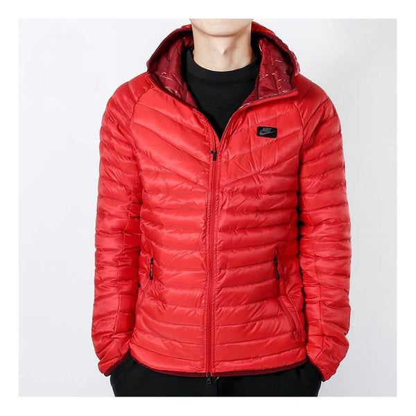 Пуховик Nike Sports Stay Warm hooded down Jacket Red, красный