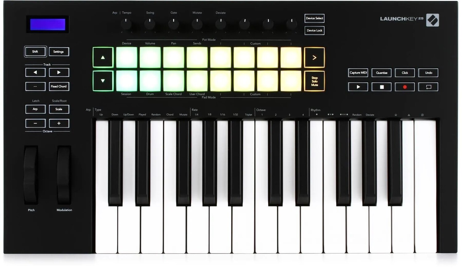 

Novation Launchkey 25 MK3 25-клавишная клавиатура-контроллер