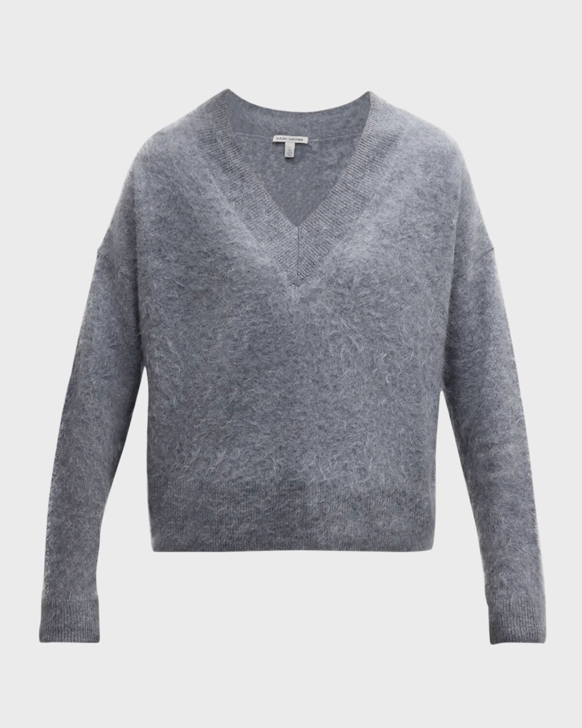 

Нечеткий кашемировый свитер с V-образным вырезом Autumn Cashmere, цвет Feather