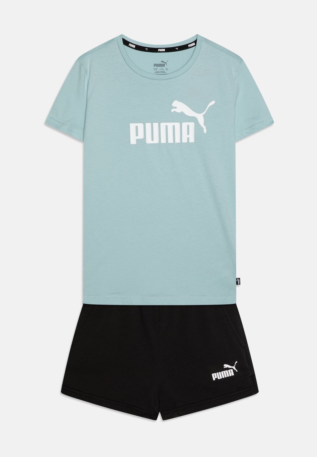

Футболка с принтом Logo Tee Unisex Set Puma, цвет turquoise surf