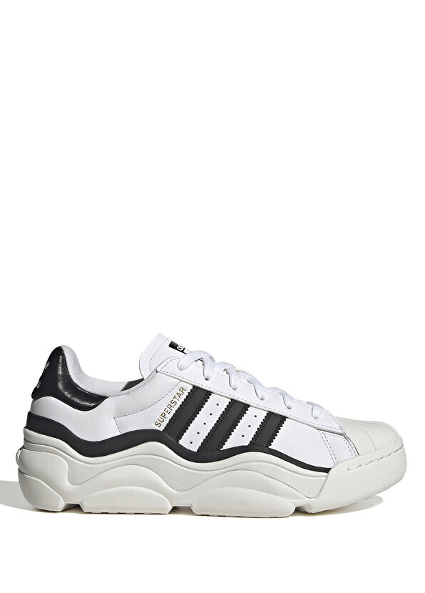 

Белые женские кожаные кроссовки superstar millencon Adidas