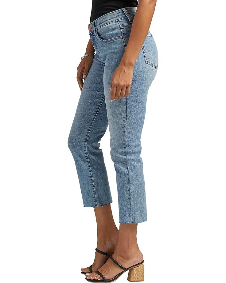 

Джинсы Jag Jeans Petite Ruby Mid-Rise Straight Cropped Jeans, цвет Nomadic Blue