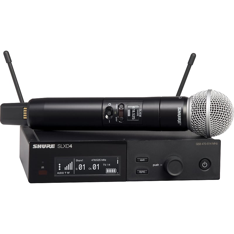 Микрофон Shure SLXD24/SM58-J52 беспроводная система shure slxd24 sm58 h55 wireless system sm58 handheld transmitter h55 514 558mhz