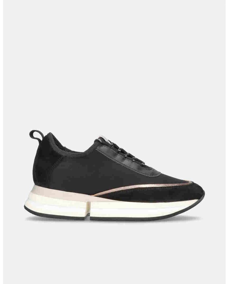 

Женские спортивные туфли из черной замши и водостойкой эластичной ткани Pretty Ballerinas, темно-серый