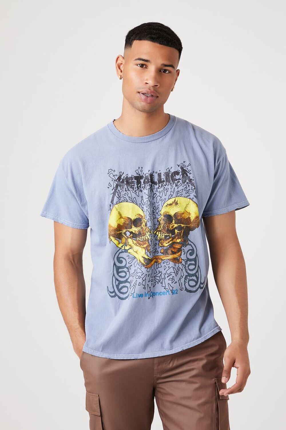 

Футболка с рисунком Metallica Forever 21, синий