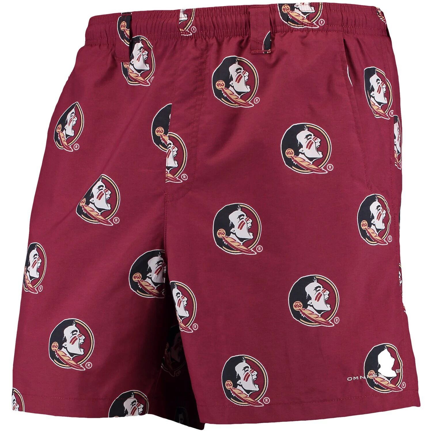 

Мужские гибридные шорты Columbia Garnet Florida State Seminoles PFG Backcast II Omni-Shade