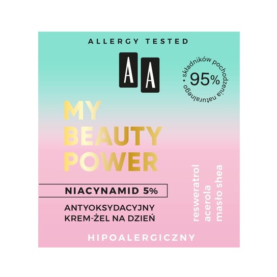 

Ниацинамид 5% Антиоксидантный дневной крем-гель 50мл AA My Beauty Power