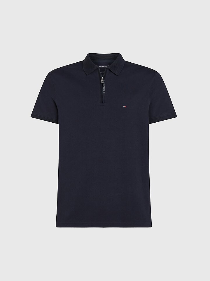 

Поло стандартной посадки на молнии Tommy Hilfiger