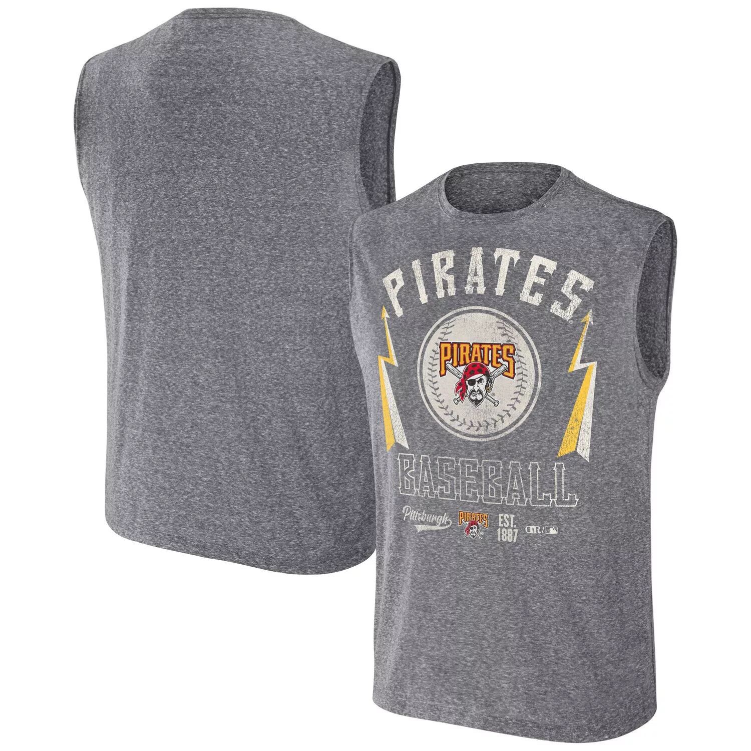 

Мужская майка Darius Rucker Collection от Fanatics Charcoal Pittsburgh Pirates Muscle Tank Top