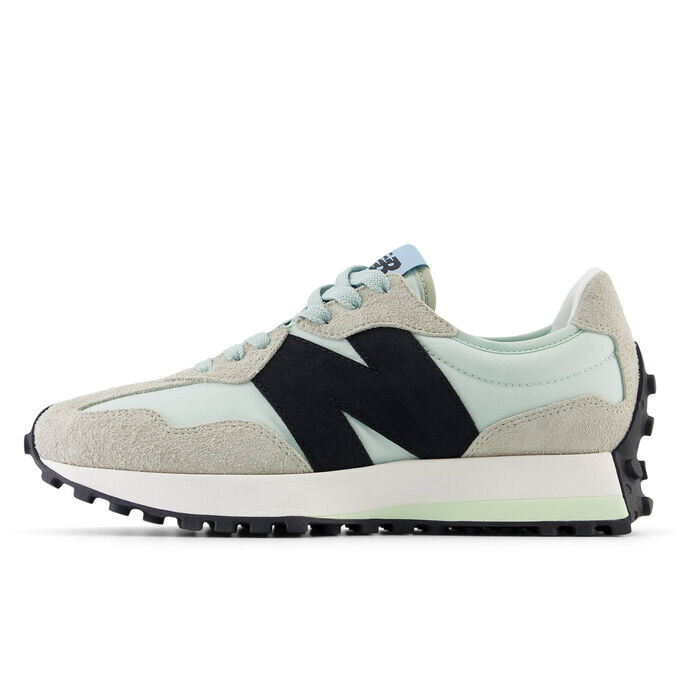 

Кроссовки 327 с кожей New Balance, серый