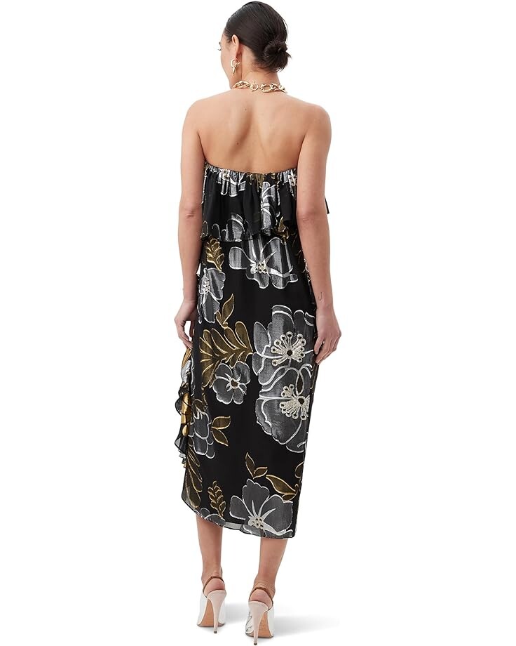 

Платье Trina Turk Itsuki Dress, цвет Black/Metallic