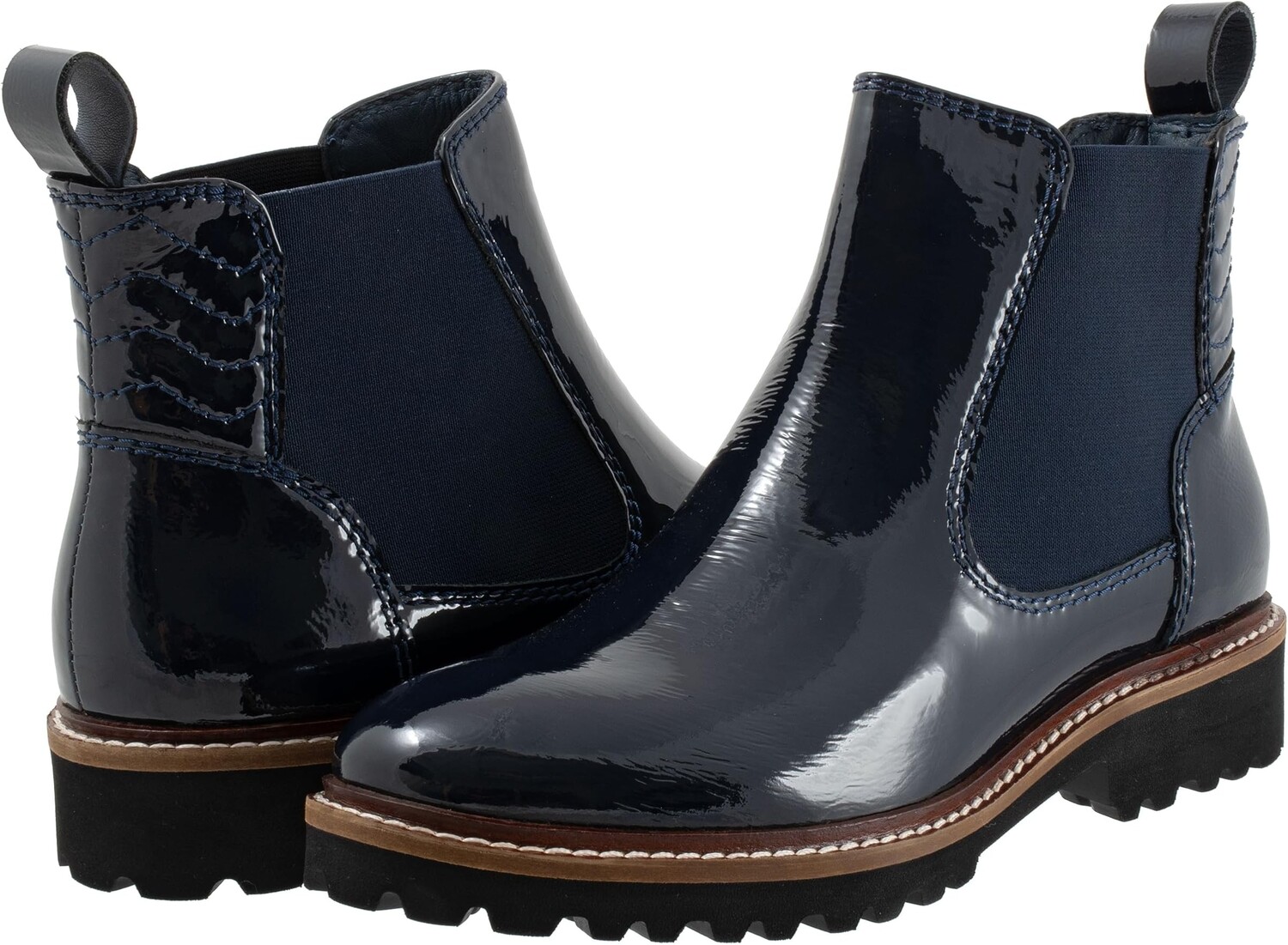 

Ботинки Челси Indy SoftWalk, цвет Navy Patent
