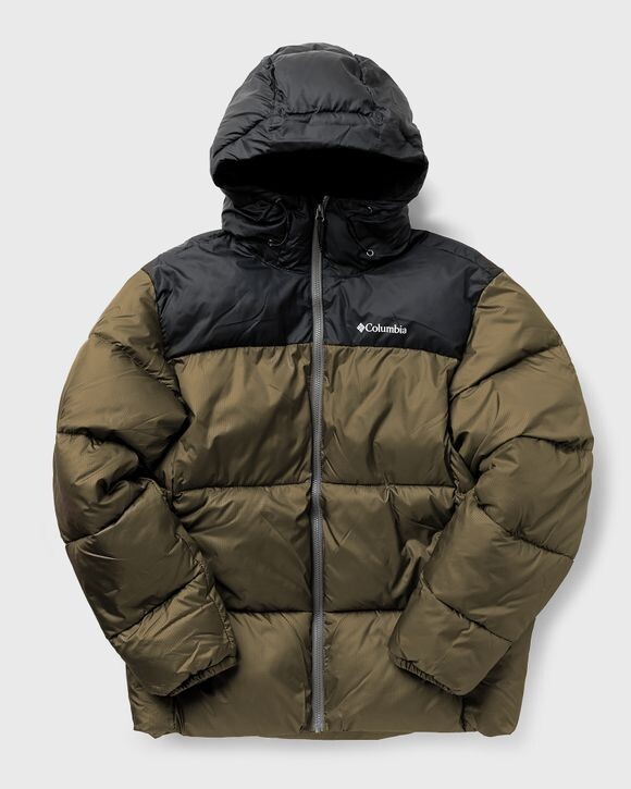 

Куртка Columbia Puffect Hooded Jacket, цвет stone green, black
