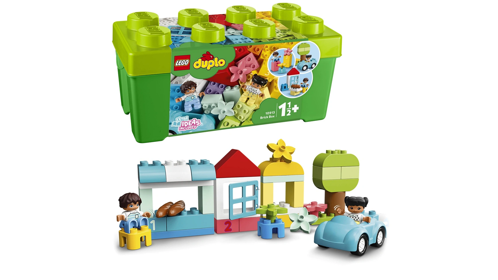 Lego DUPLO Classic Кирпичная коробка, креативная шкатулка, игрушка от 1,5 лет lego duplo пряничный домик деда мороза 10976
