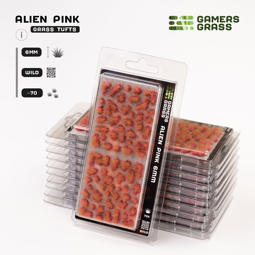 

Аксессуары Gamers Grass Gamers Grass Tufts: Alien Pink - Wild 6mm