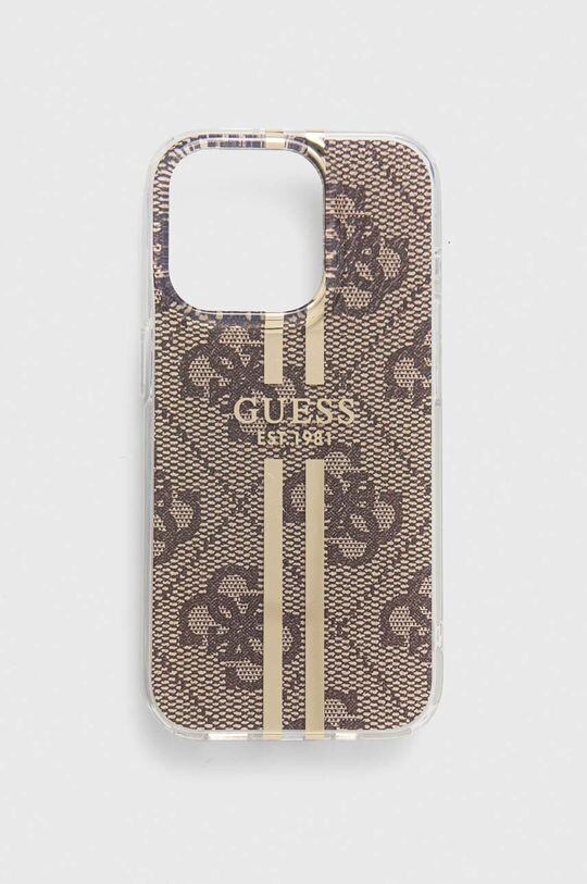 

Чехол для телефона 15 Pro 6,1 дюйма Guess, коричневый