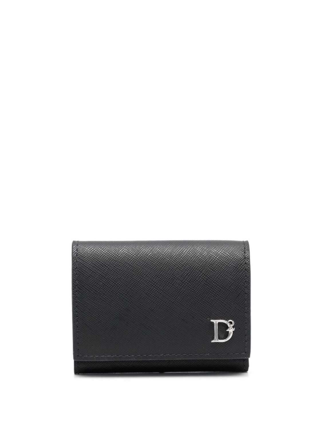 

Dsquared2 logo-plaque folded wallet, черный