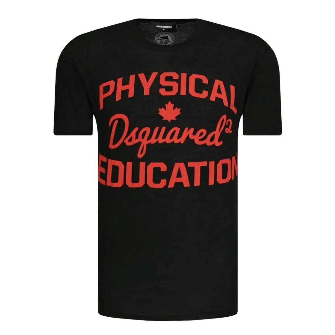 Черная футболка Cool Fit для физического воспитания Dsquared2, черный