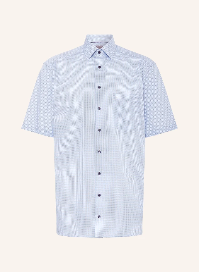 Рубашка с короткими рукавами luxor комфортного кроя Olymp, белый
