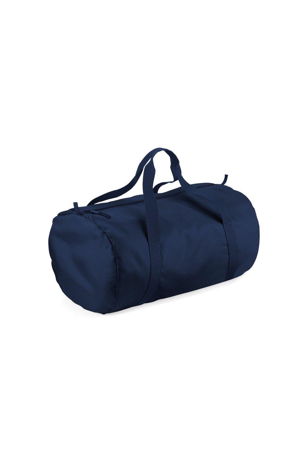 Спортивная сумка Barrel Packaway Bagbase, темно-синий