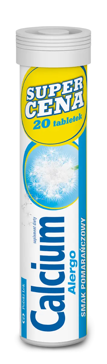 

Растворимая известь Calcium Alergo Tabletki Musujące, 20 шт