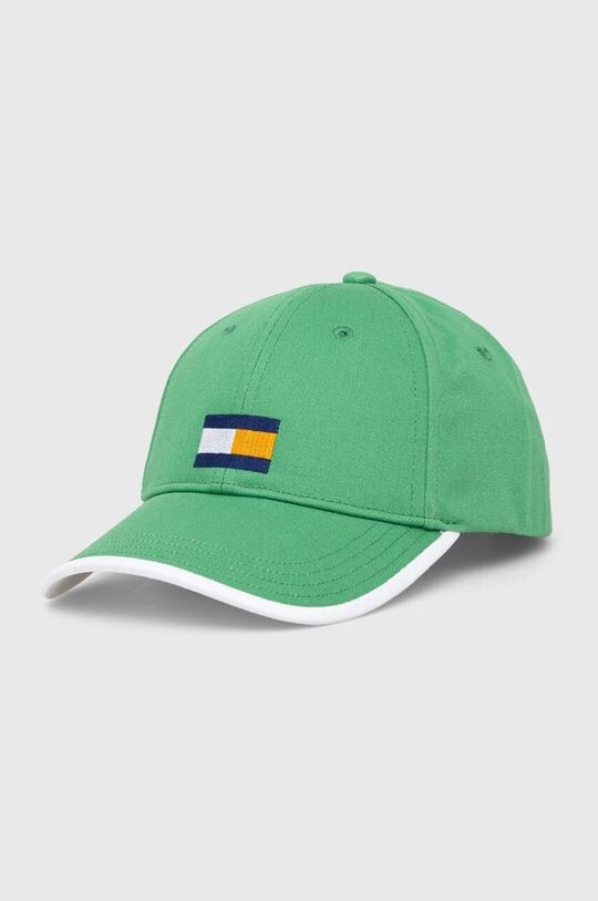 

Детская хлопковая бейсболка Tommy Hilfiger, зеленый