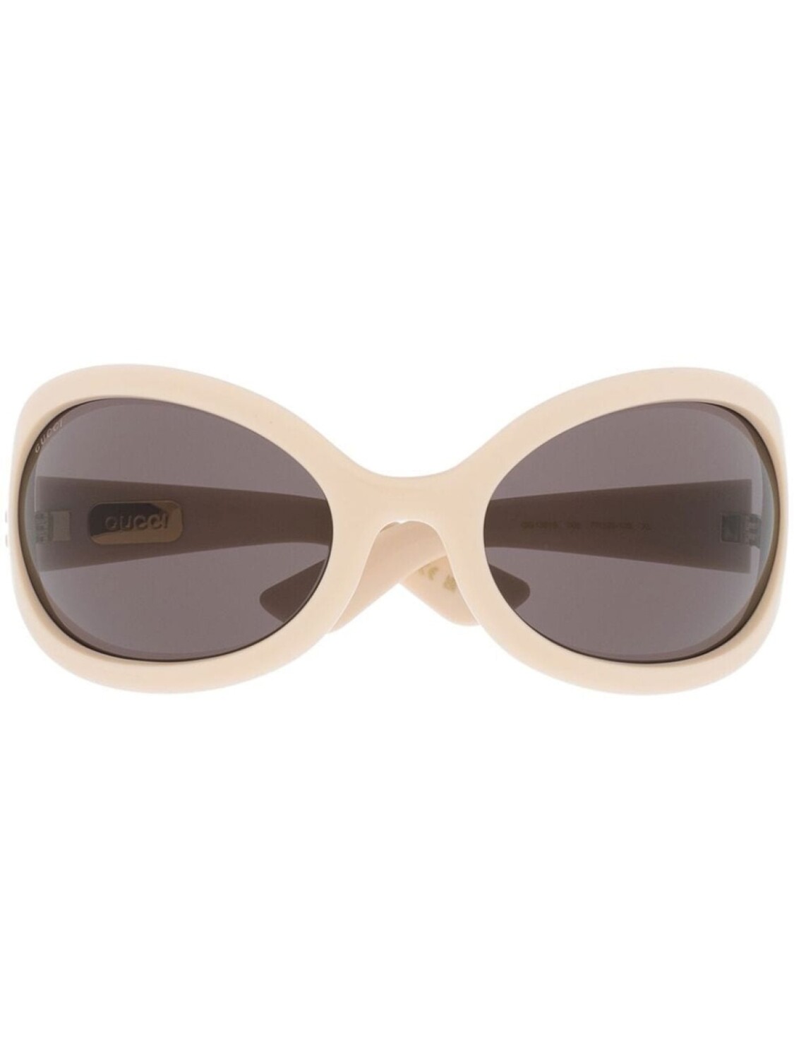 

Gucci Eyewear солнцезащитные очки в массивной оправе с логотипом, нейтральный цвет
