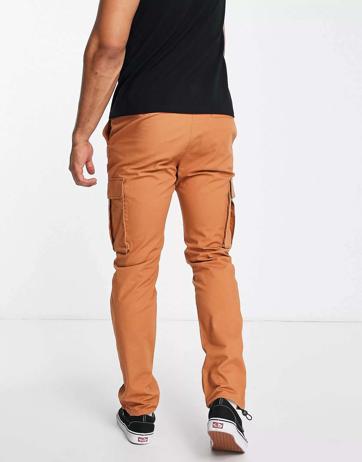 

Оранжевые брюки карго скинни из рипстопа Topman, Оранжевый