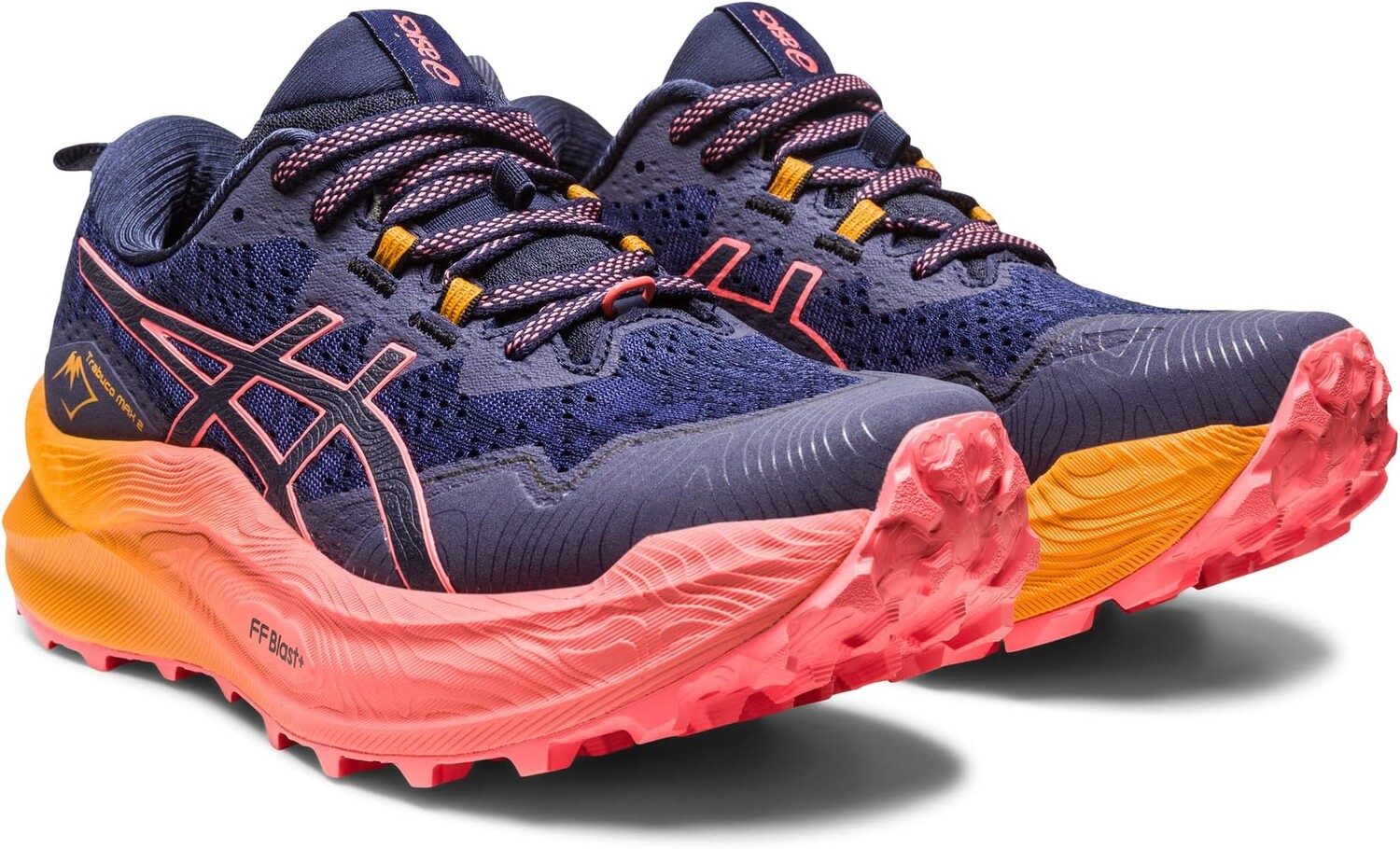 

Кроссовки Trabuco Max 2 ASICS, цвет Midnight/Papaya