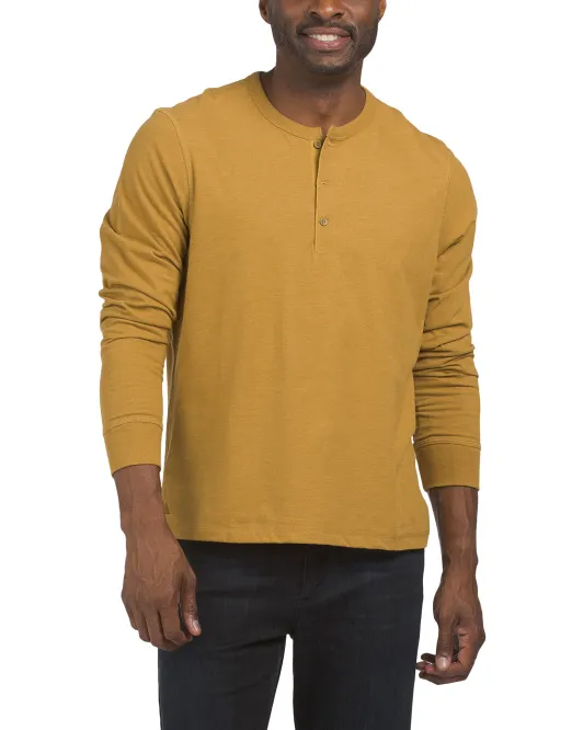 

Ультрамягкая футболка с длинными рукавами Untuckit, желтый