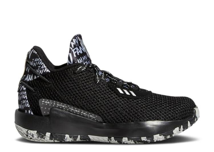 

Кроссовки Adidas DAME 7 LITTLE KID 'I AM MY OWN FAN - CORE BLACK', черный