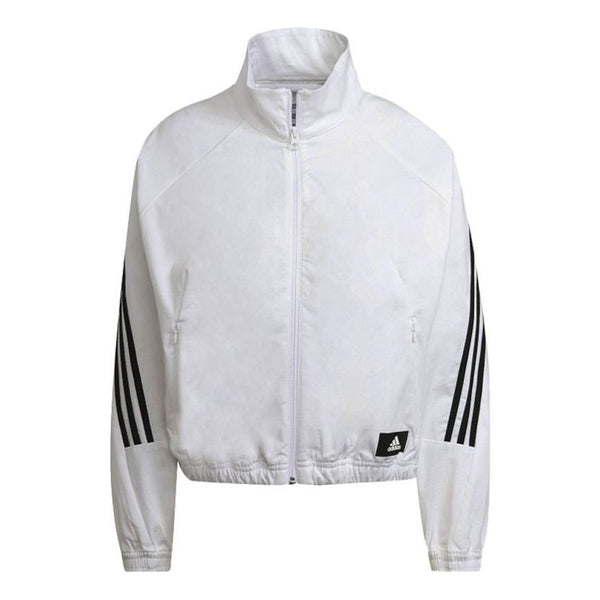 Куртка (WMNS) adidas W Fi Wv Tt Stripe Sports Stylish Jacket White, белый