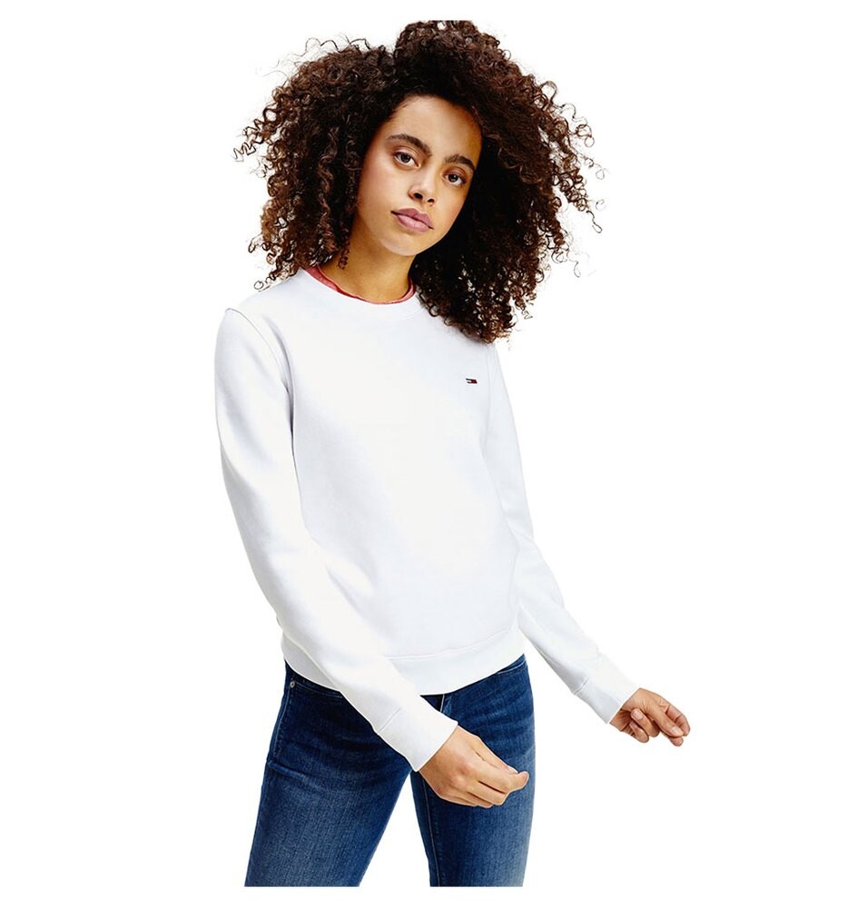 

Толстовка Tommy Jeans Regular Fleece, белый