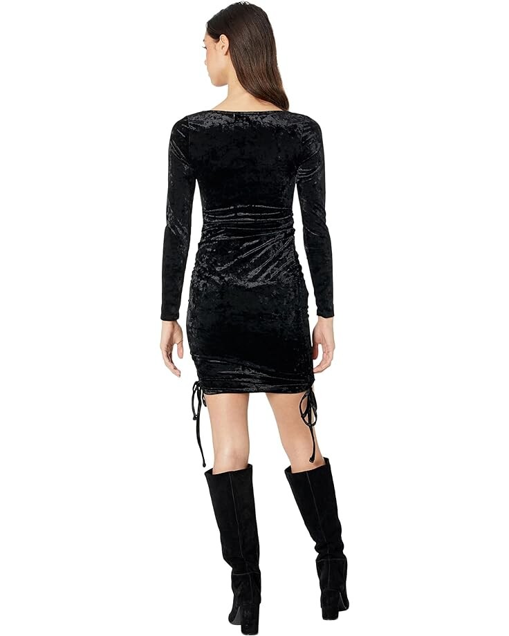 

Платье Madden Girl Long Sleeve Emma Dress with Ruching, черный