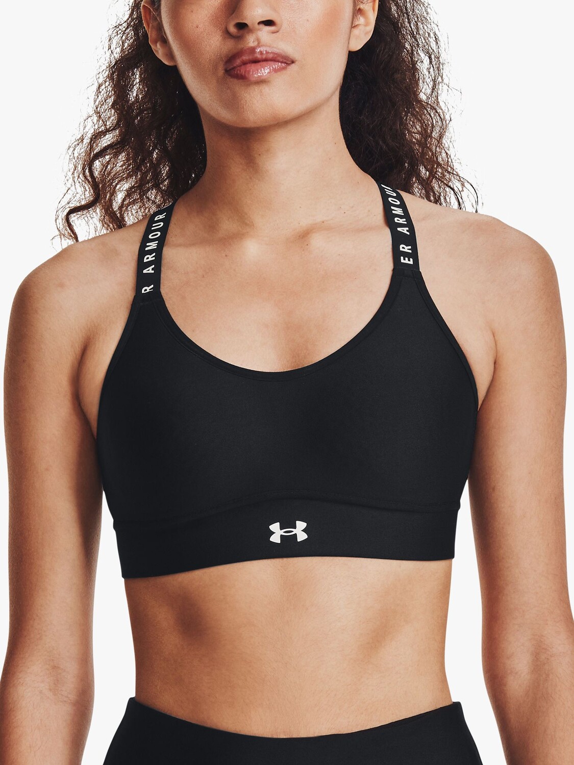 

Спортивный бюстгальтер средней ударопрочности Under Armour Infinity Mid, черный