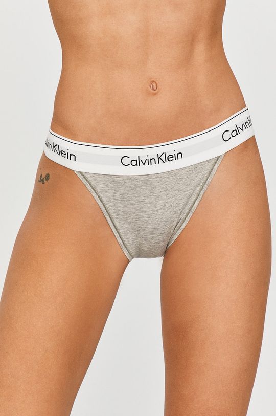 Бразильские трусы Calvin Klein Underwear, серый трусы бикини женские calvin klein underwear цвет оливковый qf4975e tby размер s 42