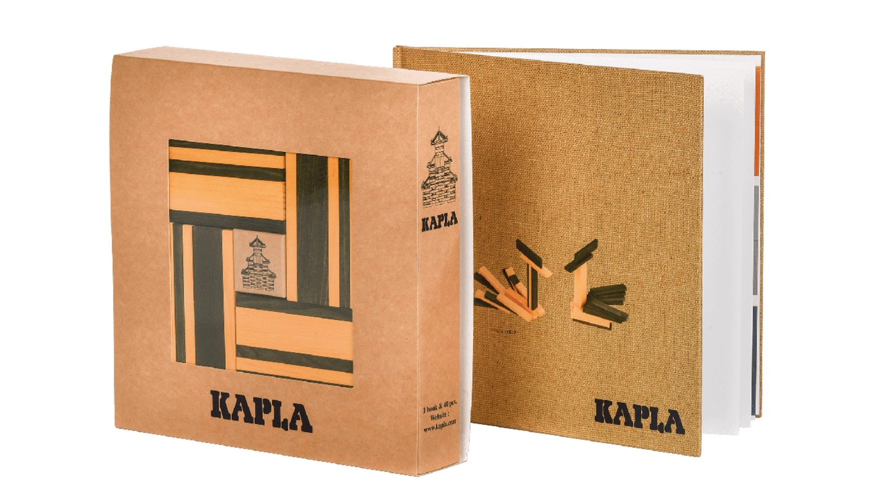 

Kapla Деревянные строительные блоки, желтый/зеленый, 40 шт в коробке