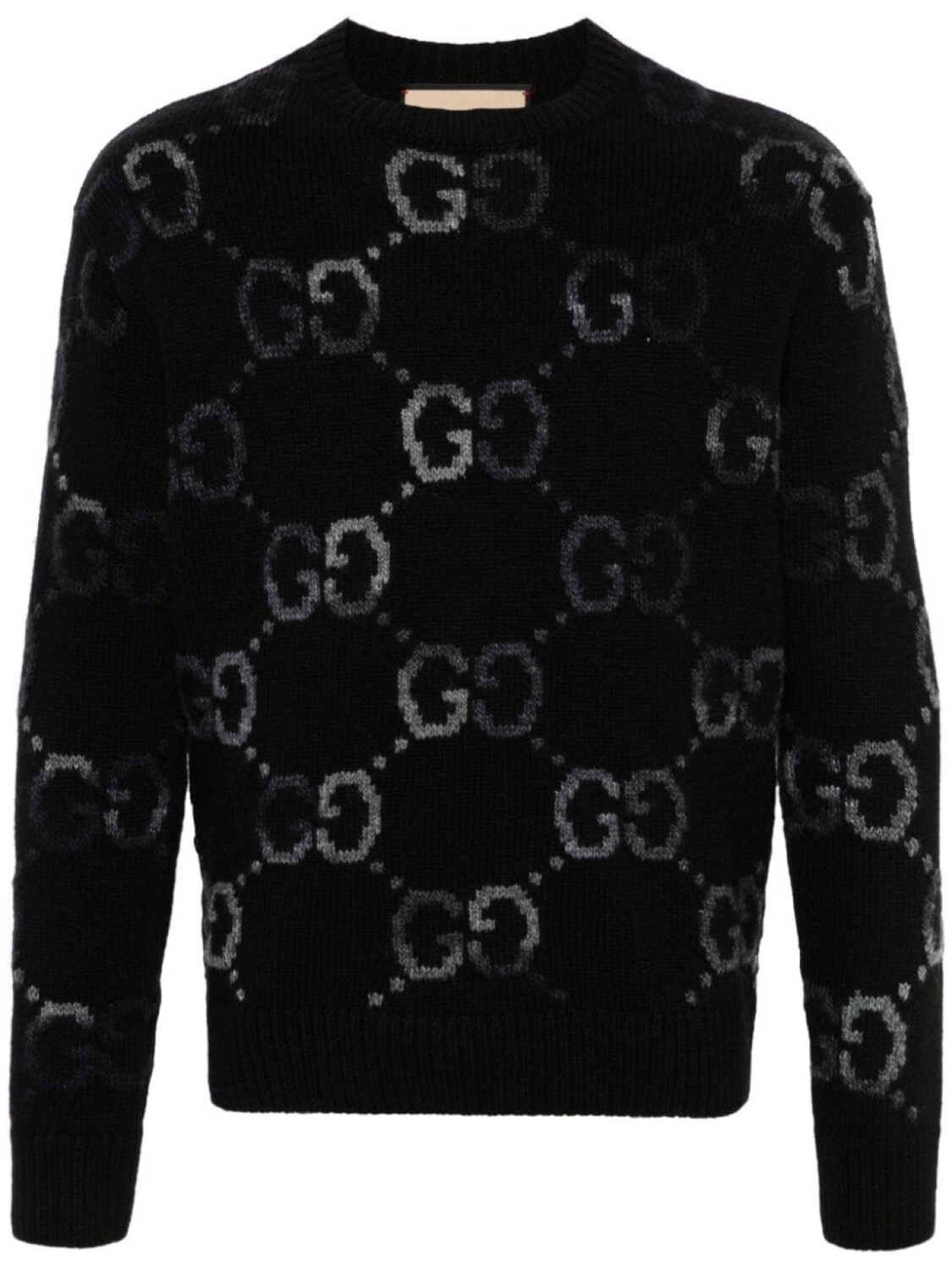 

Gucci GG-jacquard cashmere jumper, черный