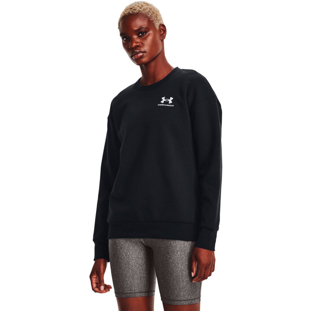 Толстовка Under Armour Essential Fleece Crew, черный