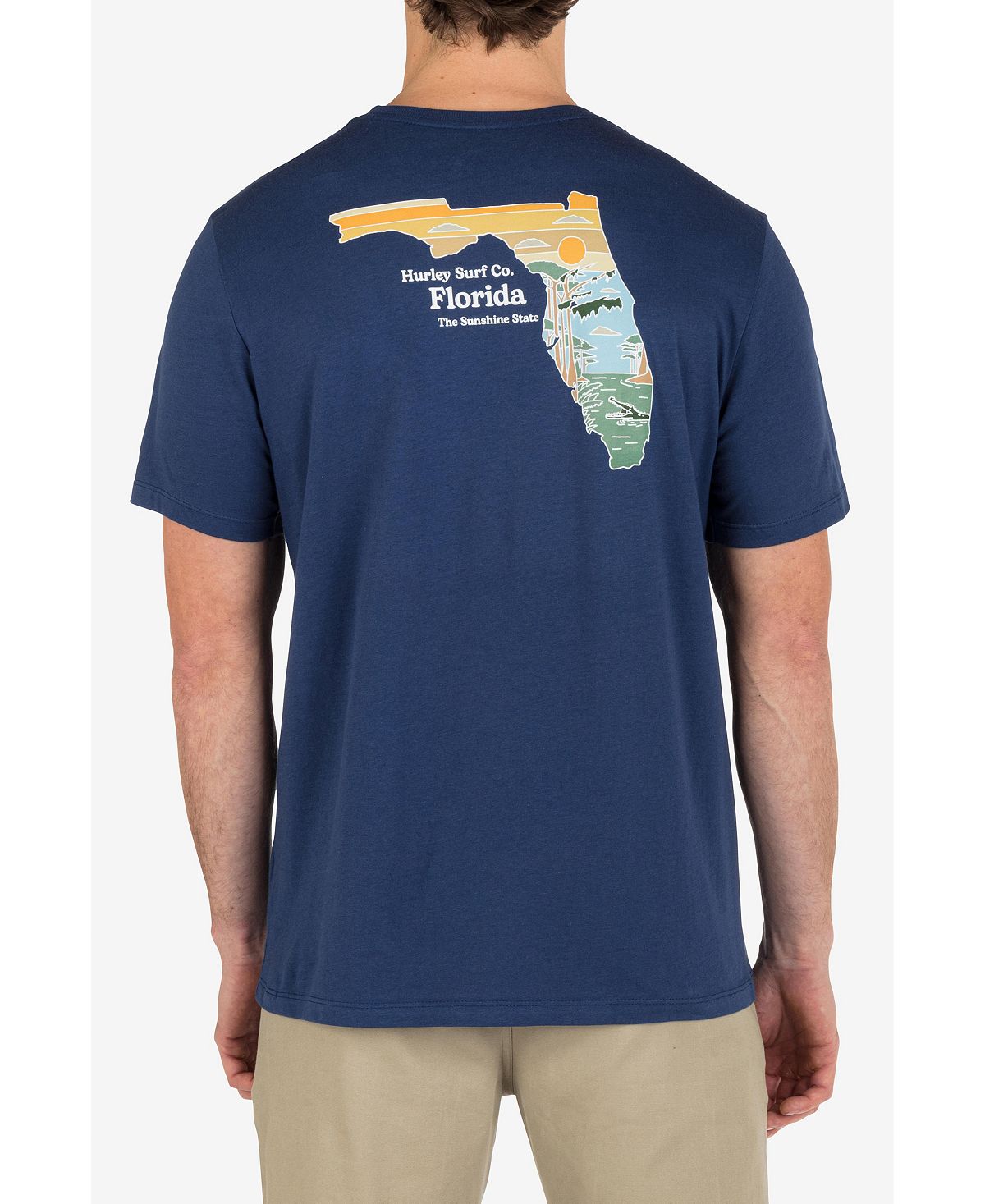 цена Мужская футболка State Pride с коротким рукавом на каждый день Hurley