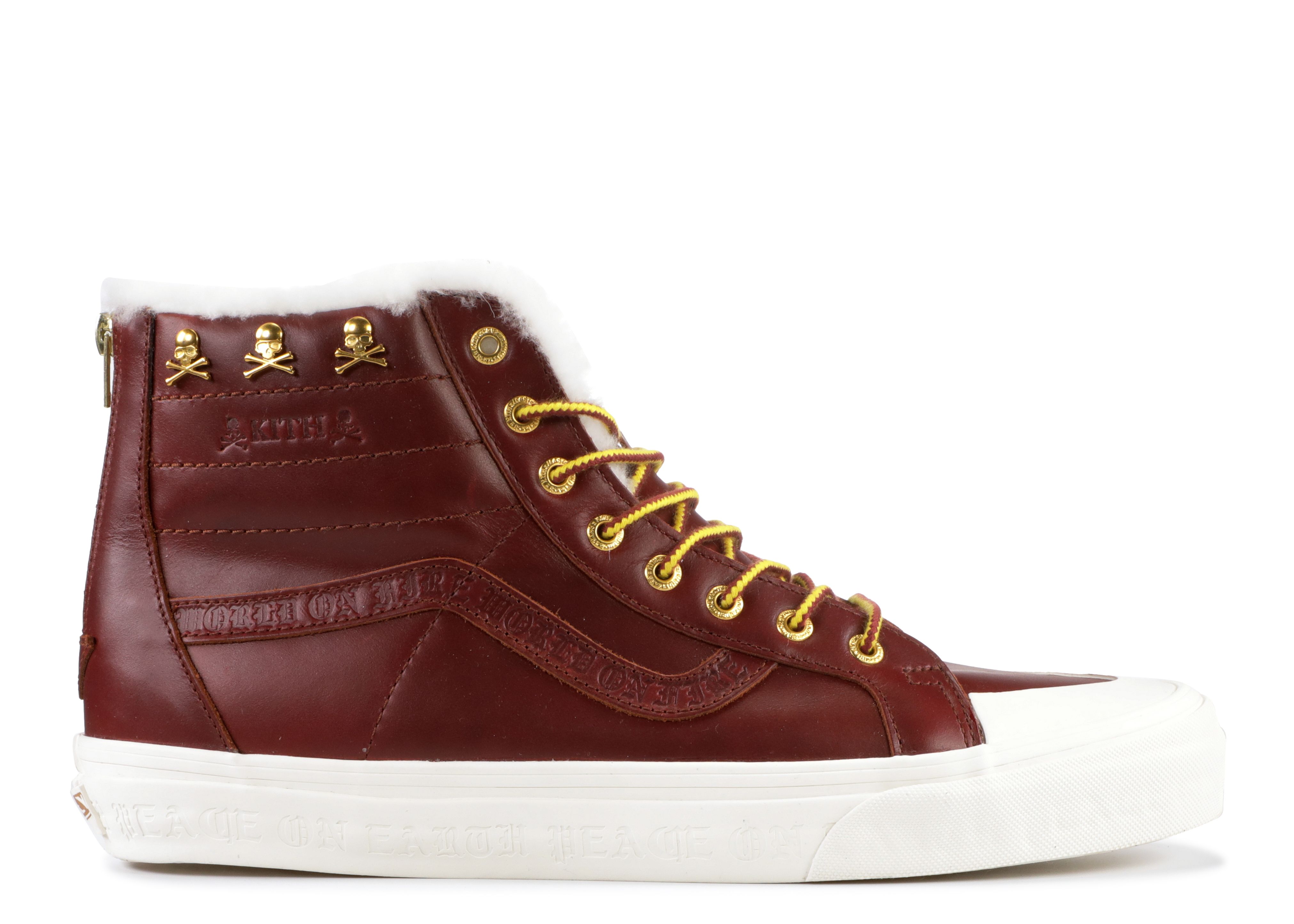 Кроссовки Vans Kith X Mastermind World X Sk8-Hi Reissue Zip Lx 'Brown', коричневый