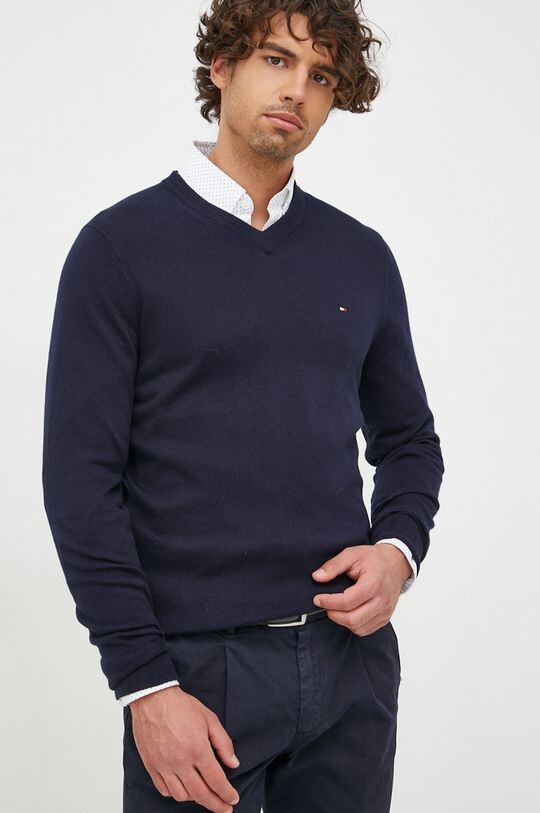 

Свитер из смесового кашемира Tommy Hilfiger, темно-синий