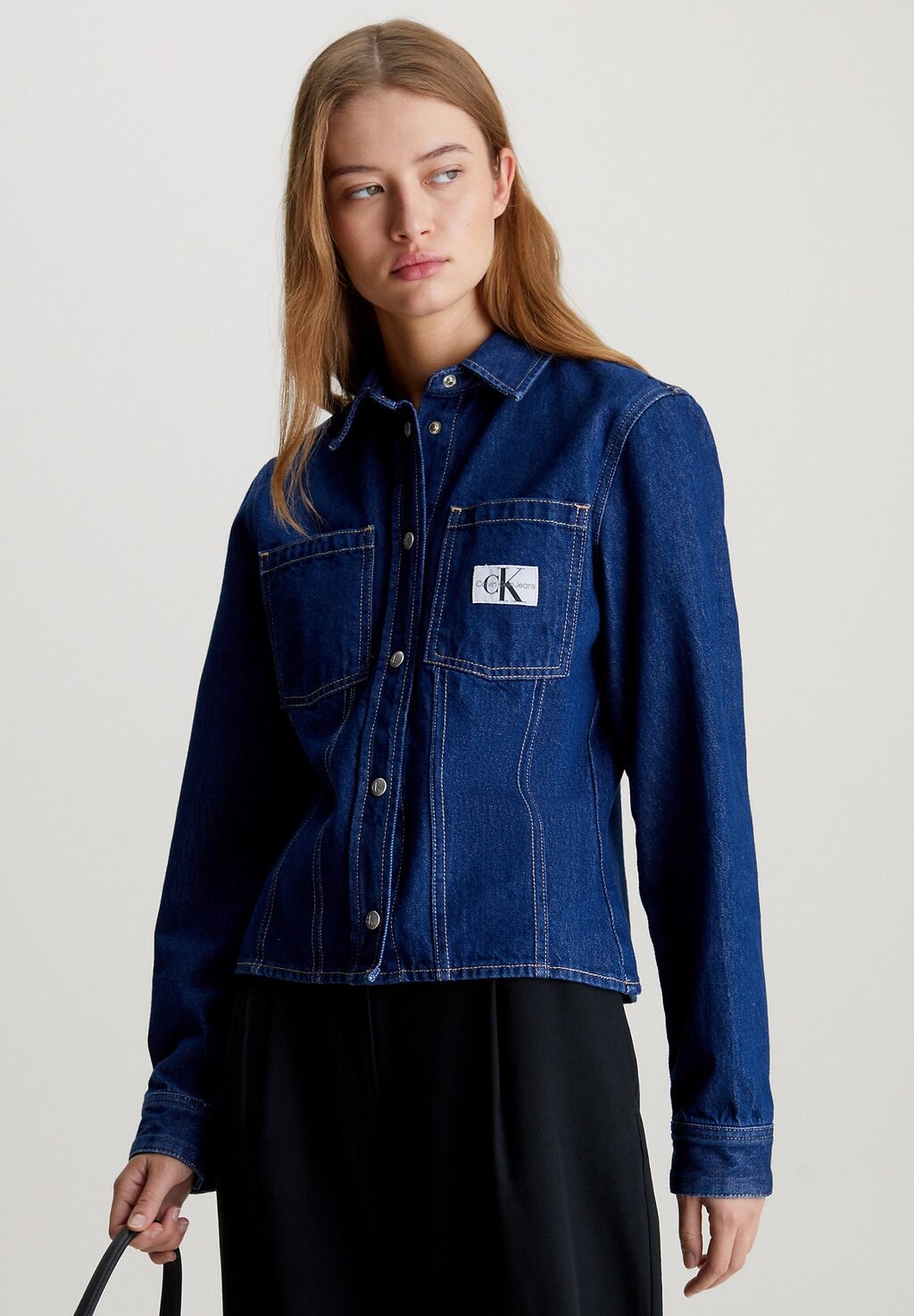 

Рубашка Calvin Klein Jeans, синий деним