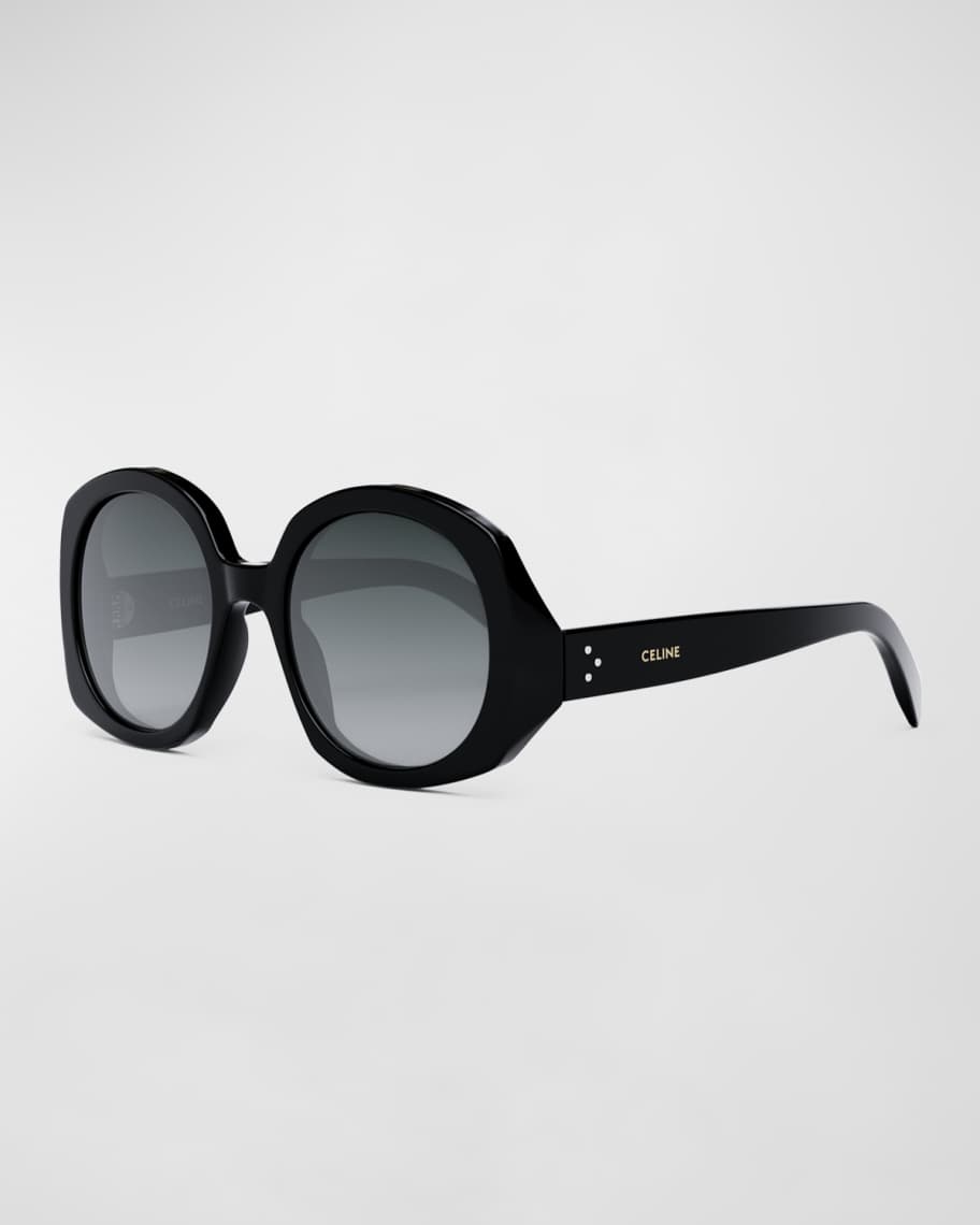 

Круглые солнцезащитные очки из ацетата в винтажном стиле Celine