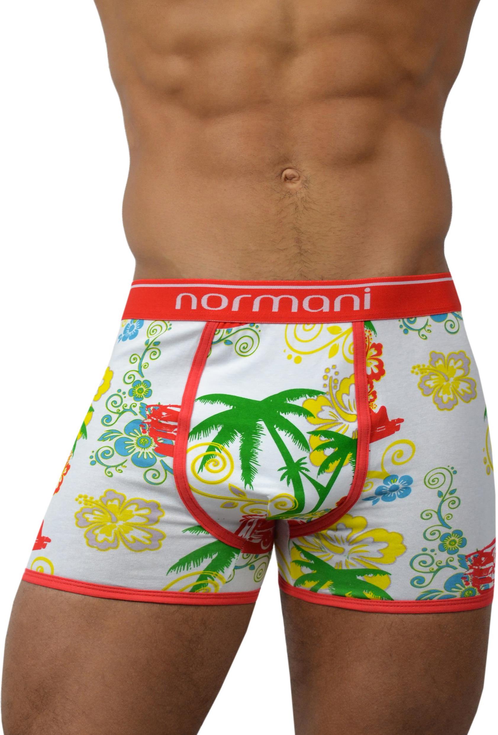 Боксеры normani 6 Stück Retro Boxershorts aus Baumwolle, цвет Hawaiian